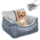 BurgeonNest dog car seat front view with secure small-dog travel setup