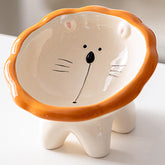 Busnos tilted cat bowl centers food for easier feeding