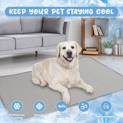 Buvlnee cooling mat folded compactly for easy storage