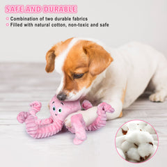 BUYPOW Octopus teething aid gently cleans teeth and massages gums during chewing.