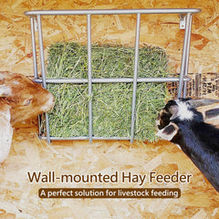 BUYYAH hay feeder heavy-duty iron construction withstands busy farm use