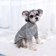 Bwealthest dog-sweaters-soft-fabric-closeup highlights plush material for comfortable wearing.