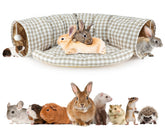BWOGUE Bunny Tunnel Bed assembled showing the 2-in-1 design for play and rest.