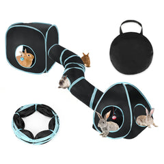 BWOGUE Bunny Tunnels open scene showing secure play space for curious rabbits