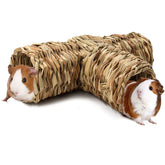 BWOGUE Hamster Grass Tunnel front view showing inviting hideaway for burrowing and play.