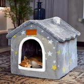BXEBUI dog house memory sponge front view offers a cozy indoor shelter for pets