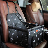 BYGD Pet Dog Booster Seat front view with upgrade rods for secure rides