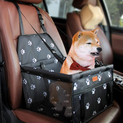 BYGD booster seat side view showing foldable design for storage
