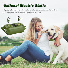 ByteRoll shock collar on dog with adjustable band fit.