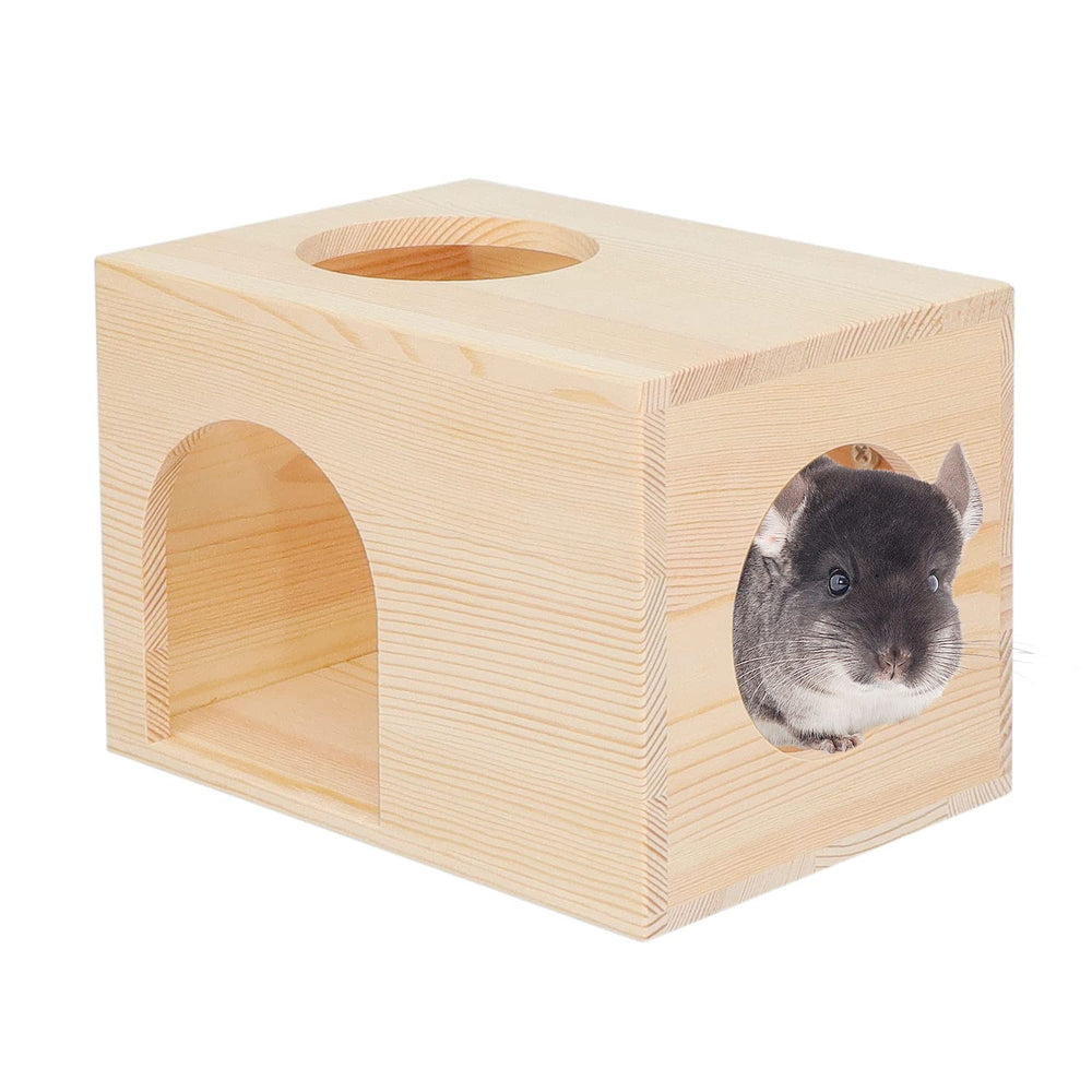 C-LIGHT Pet Chinchilla Hut front view provides a cozy hideout for relaxation.
