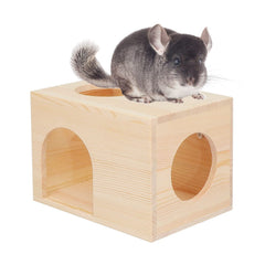 C-LIGHT Pet Chinchilla Hut open doors invites exploration and easy access.