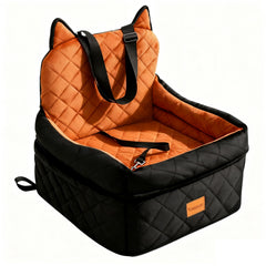 CABZOON dog car seat elevated-boost provides clear view for small dogs on trips.