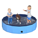 CACSPS 63x12 foldable dog pool open for easy setup and quick use.