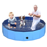 CACSPS foldable dog pool showing collapsible design for easy transport