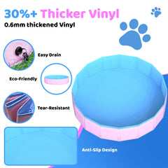 CACSPS foldable dog pool drain valve close-up for quick draining