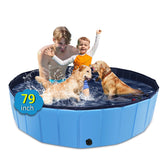 CACSPS foldable dog pool open for quick outdoor setup