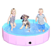 CACSPS foldable dog pool unfolded for quick outdoor setup and splash-ready fun