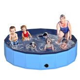 CACSPS foldable dog pool unfolded for quick setup and backyard cooling.