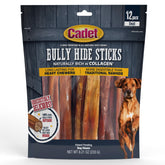 Cadet Bully Hide Sticks packaging view highlights value pack for small dogs