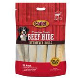 Cadet premium beef hide retriever rolls pack 1 offers long-lasting chew for daily play