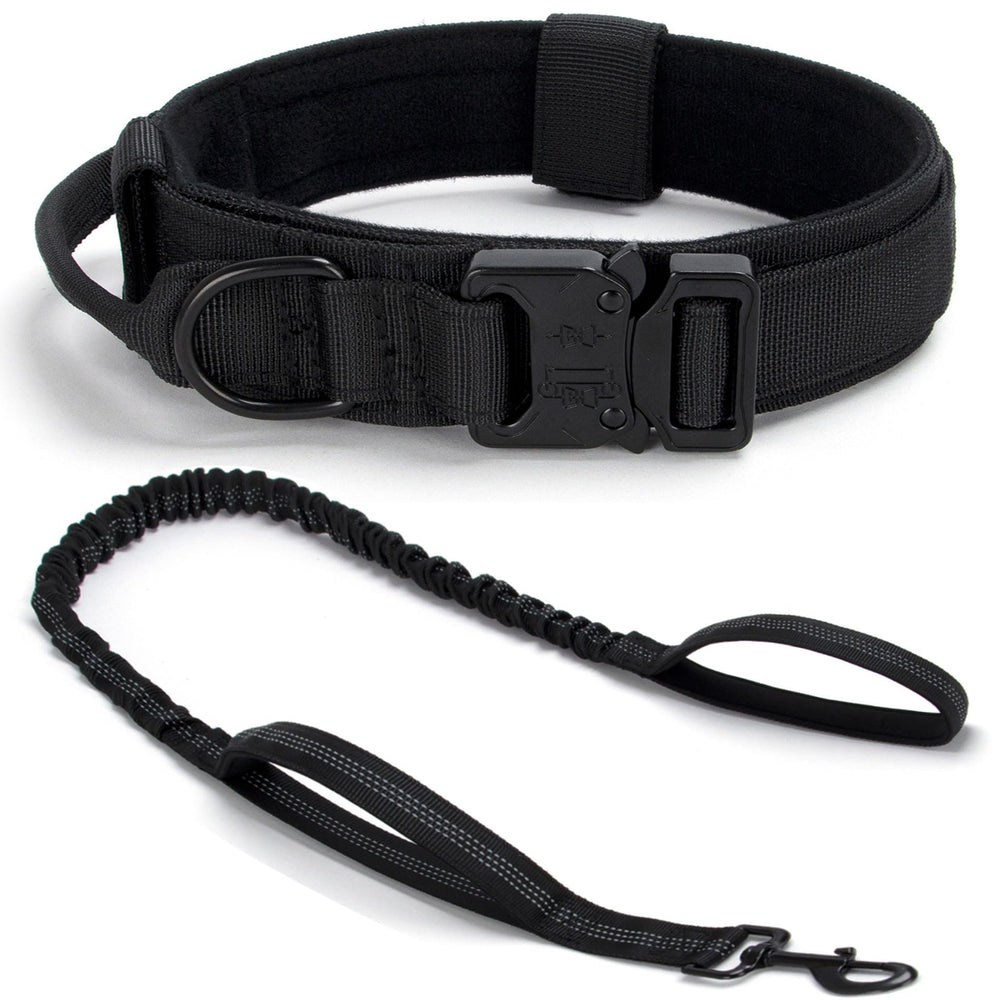 CADONO Tactical Dog Collar Set collar-front view shows rugged nylon and padded comfort