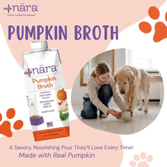 Cafe Nara Pumpkin Broth Topper rehydrates meals, enhancing texture and aroma.