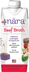 Cafe Nara broth topper poured over kibble to boost flavor and moisture