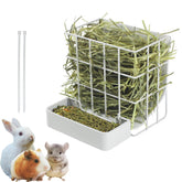 CAIQINLI rabbit hay feeder hanging design saves space in small cages.