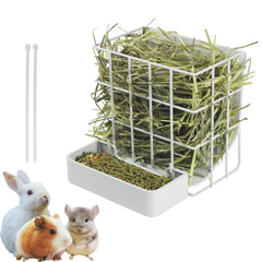 CAIQINLI rabbit hay feeder hanging design saves space in small cages.