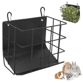 CAIQINLI rabbit hay feeder with heavy-duty metal frame stays sturdy during daily use.