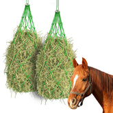 CAIYUANYUAN-SHENXUEJIAO slow-feed hay net stretched to 40 inches for steady grazing