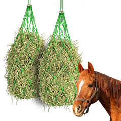CAIYUANYUAN-SHENXUEJIAO slow-feed hay net stretched to 40 inches for steady grazing