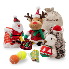 Calibonbon reindeer-plush-toy sparks joyful indoor play with a squeaker for small and medium dogs