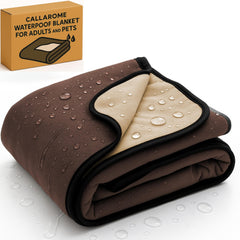 Callarome waterproof blanket bed protector demonstrates full coverage against spills and accidents.