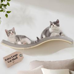 Callico Haven Wave shelf large shows generous lounging space for multiple cats.