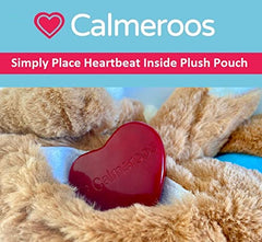 Calmeroos removable-heart module enables easy washing and hygiene between uses.