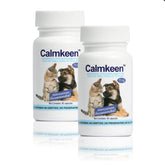 Calmkeen 75mg bottle side view showing packaging for small pets calming support