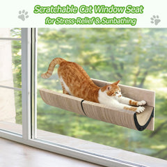 Caloreduce Cat Window Perch suction cups show sturdy window mounting capability