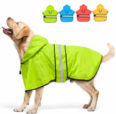 Candofly dog raincoat hooded poncho front view keeps pets dry on walks