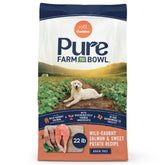 CANIDAE Pure Farm to Bowl wild salmon bowl highlights omega-3 for skin and coat health