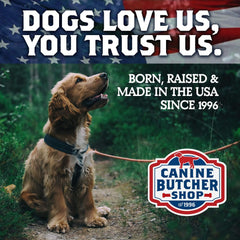 Canine Butcher Shop single-ingredient pig ear for simple, wholesome chewing.