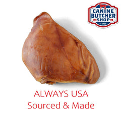 Canine Butcher Shop slow-cooked before drying for safe, consistent texture.