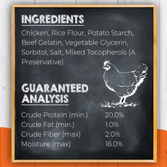 Canine Naturals chicken-roll image, USA-sourced chicken visible