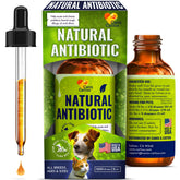 Canis&Cattus natural antibiotic liquid for dogs poured into a bowl supports immune health.