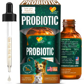 Canis&Cattus probiotics bottle and dropper for cats supporting easy daily gut balance.