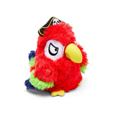 Captain Parrot by BarkBox plush exterior supports shredding and chew sessions.