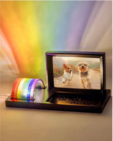 Capti Rainbow Bridge Frame LED light providing comforting memorial glow for cherished pets.