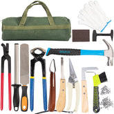Capuca hoof trimmers kit front view for quick, professional hoof care in stables.