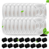 Carcent cat water fountain filter 32-pack close-up showing filtration layers for clean water.