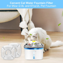 Carcent cat fountain filter 32-pack sealed packaging ensures cleanliness before use.